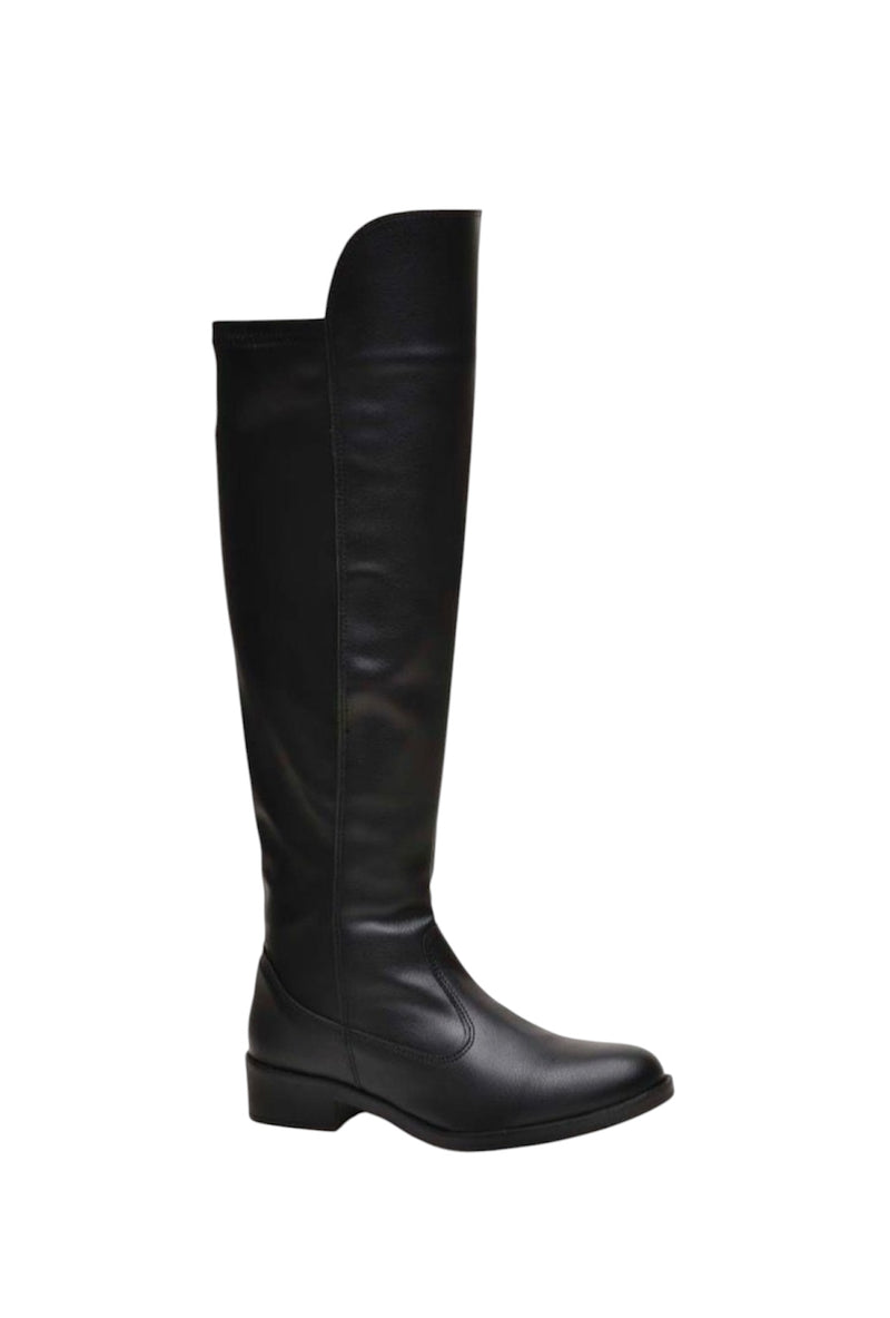 Bota overknee café