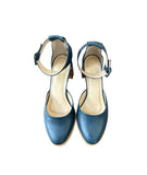 Scarpin de couro marinho 120