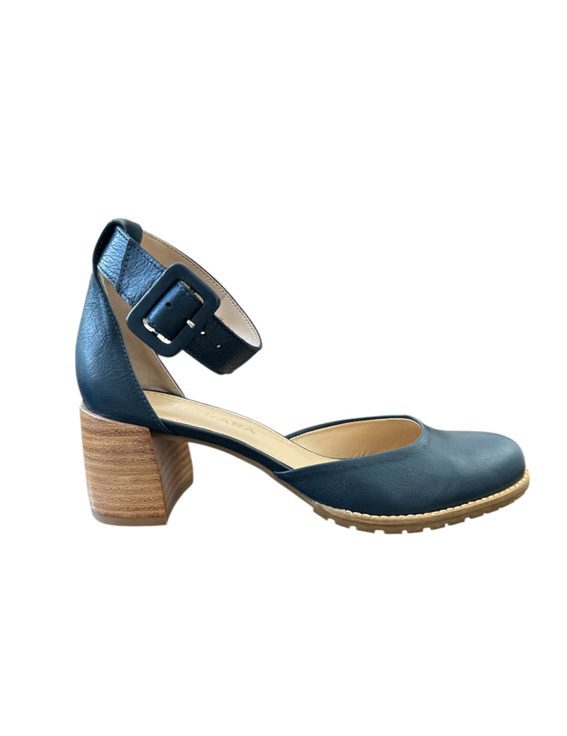 Scarpin de couro marinho 120