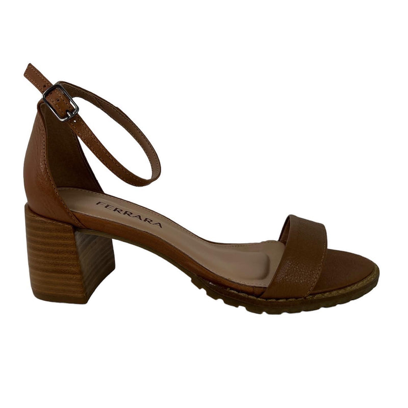 Sandália couro whisky 106