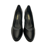 Scarpin de couro preto 103