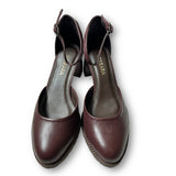 Scarpin de couro jaboticaba 120