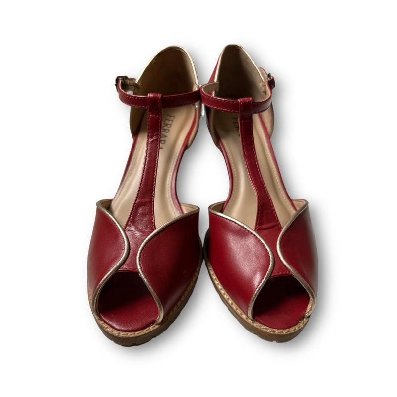 Peep toe vermelho 180