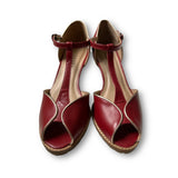 Peep toe vermelho 180